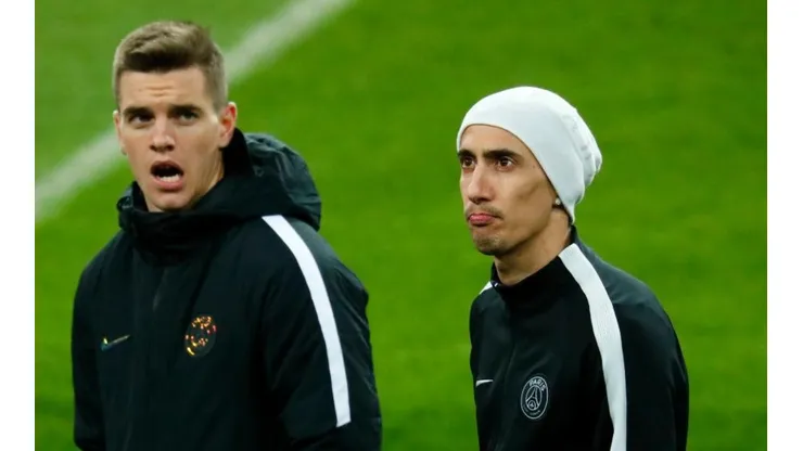 Giovani Lo Celso y Ángel Di María, juntos.