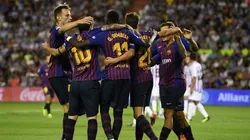 Foto de los jugadores de Barcelona.