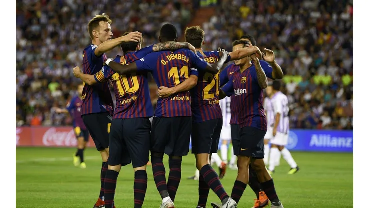 Foto de los jugadores de Barcelona.