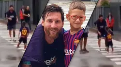 En España todos hablan del abrazo más tierno de Messi con un pequeño fanático