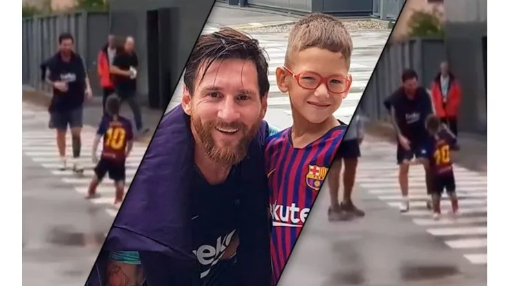 En España todos hablan del abrazo más tierno de Messi con un pequeño fanático