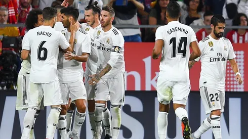 Foto de los jugadores de Real Madrid.