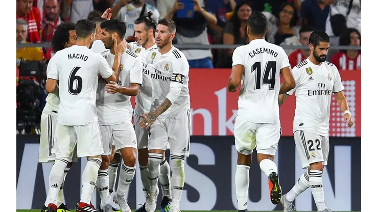 Foto de los jugadores de Real Madrid.