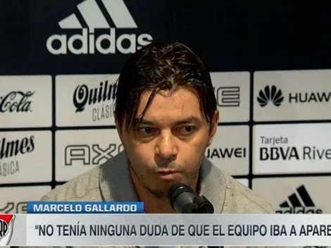 A Gallardo le preguntaron por la roja de Enzo Pérez y el entrenador respondió