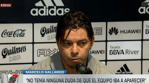 A Gallardo le preguntaron por la roja de Enzo Pérez y el entrenador respondió