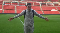 Erick Gutiérrez en el Estadio del PSV.