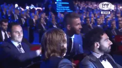 Foto de Sergio Ramos en la ceremonia.