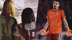 Foto de Franco Armani y su pareja.