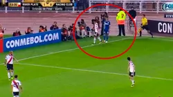 Centurión se calentó y le pegó un puntinazo a Palacios: solo amarilla