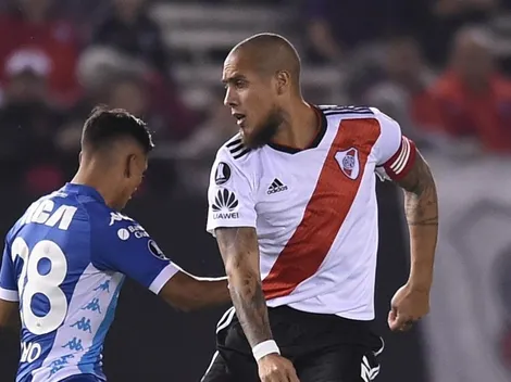 Sin Ponzio, Maidana agarró la cinta de capitán y dio la arenga en el túnel para River