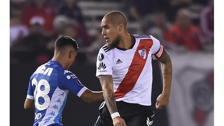 DE CAPITÁN. Jonathan Maidana fue llevó la cinta ante la ausencia de Ponzio en River (Foto: Getty).