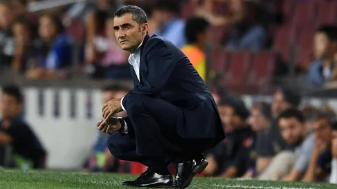 Foto de Valverde, entrenador de Barcelona.