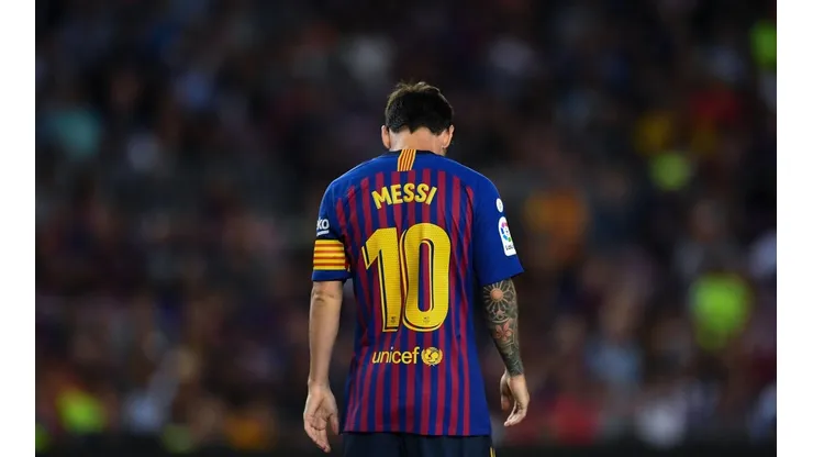 Foto de Lionel Messi, jugador de Barcelona.