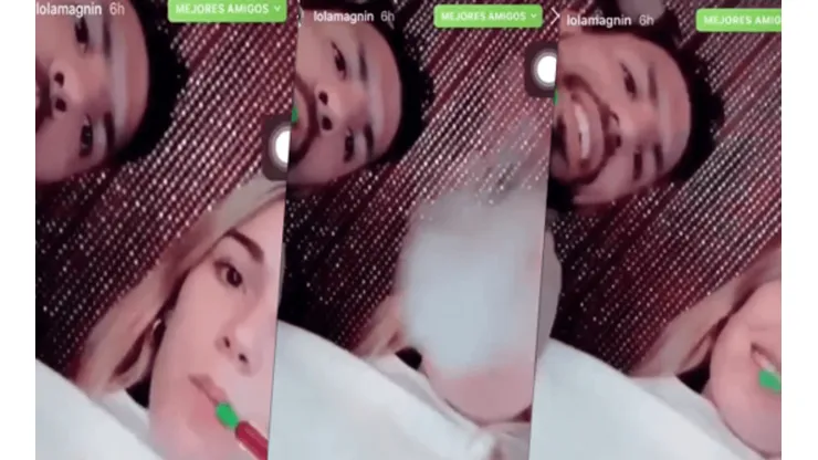 Un video de Agüero fumando con su nueva novia podría traerle serios problemas
