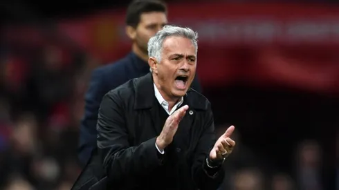 José Mourinho durante la derrota de su equipo.