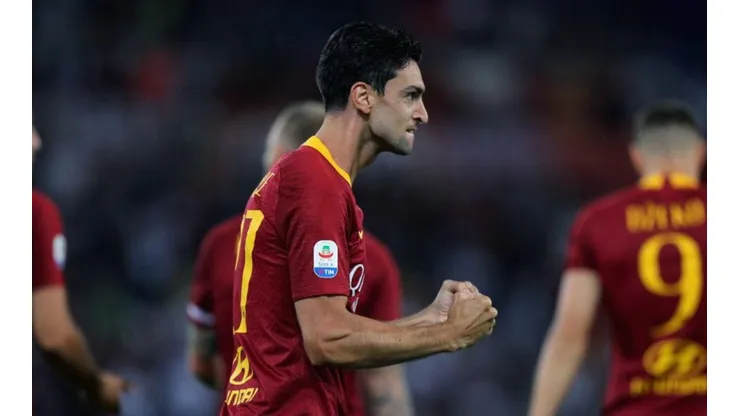 Javier Pastore abrió la cuenta para la Roma.