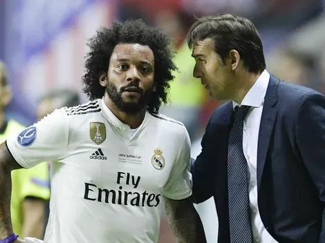 A Marcelo no le gustó nada que Lopetegui lo saque