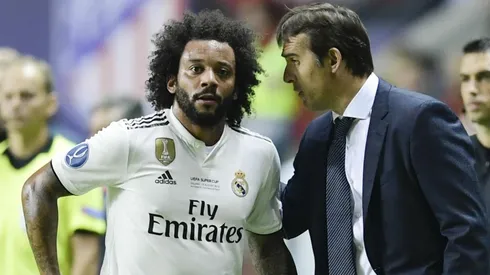 ¿Empezaron mal? Marcelo no se fue conforme con el cambio de Lopetegui.