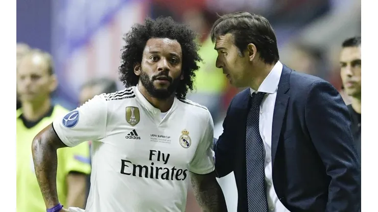 ¿Empezaron mal? Marcelo no se fue conforme con el cambio de Lopetegui.