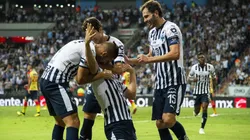 Monterrey celebrando en el partido ante Morelia.