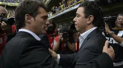 Guillermo Barros Schelotto y Marcelo Gallardo fueron suspendidos por Conmebol