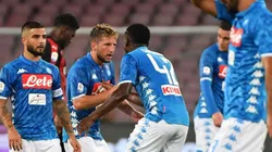 CELEBRAN NAPOLI. El dueño del San Paolo remontó un duelo muy duro ante Milan (Foto: Getty).