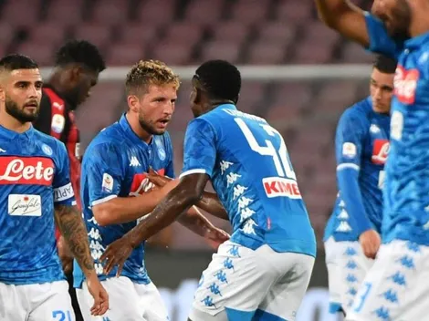 Al Milan le entraron las dudas y Napoli remontó un 0-2 en el San Paolo