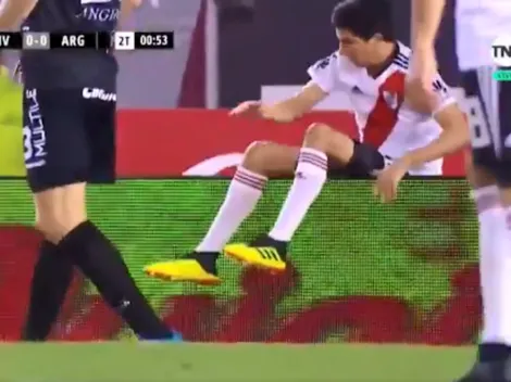 ¡Guarda, Nacho! Fernández desbordó de más y terminó atrás de los carteles