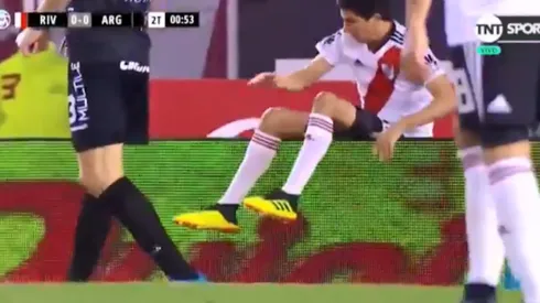 ¡Guarda, Nacho! Fernández desbordó de más y terminó atrás de los carteles