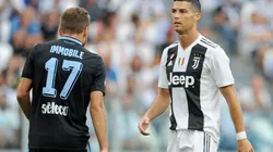 FELICIDAD PLENA NO. La primera reacción de Cristiano Ronaldo al 2-0 de Juventus no fue de alegría (Foto: Getty).