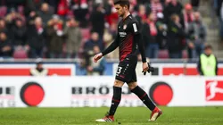 Lucas Alario no tuvo un día alegre.