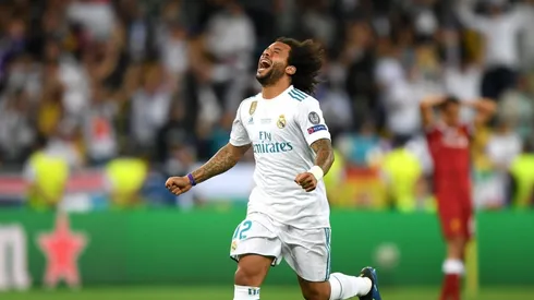 Marcelo con la camiseta de Real Madrid.