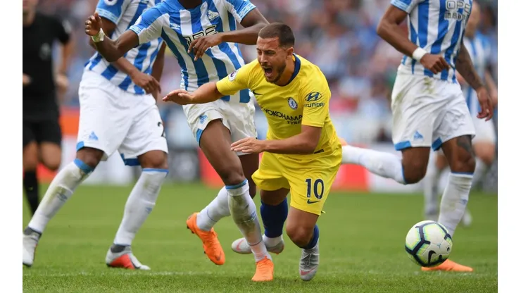 Foto de Hazard, jugador de Chelsea.