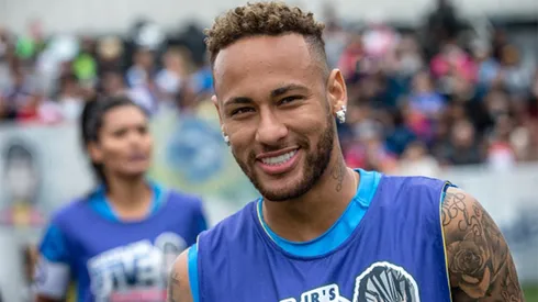 Neymar, siempre con una sonrisa.