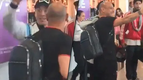 Clemente Rodríguez casi pierde el avión por una foto con Pablo Lescano