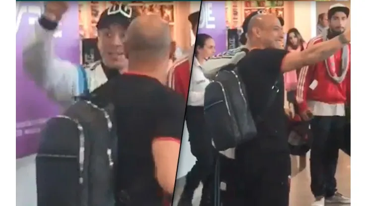 Clemente Rodríguez casi pierde el avión por una foto con Pablo Lescano
