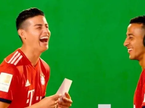 James intentó hablar alemán con un compañero y terminó tentado de risa