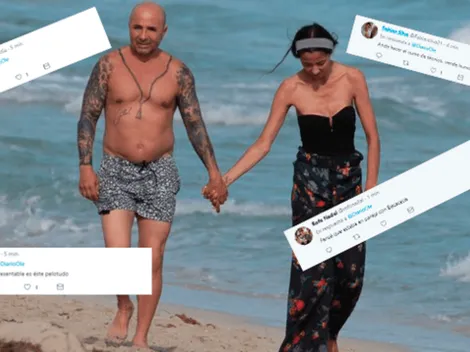 Las 6 fotos de Sampaoli disfrutando en la playa que hicieron estallar de bronca a los argentinos