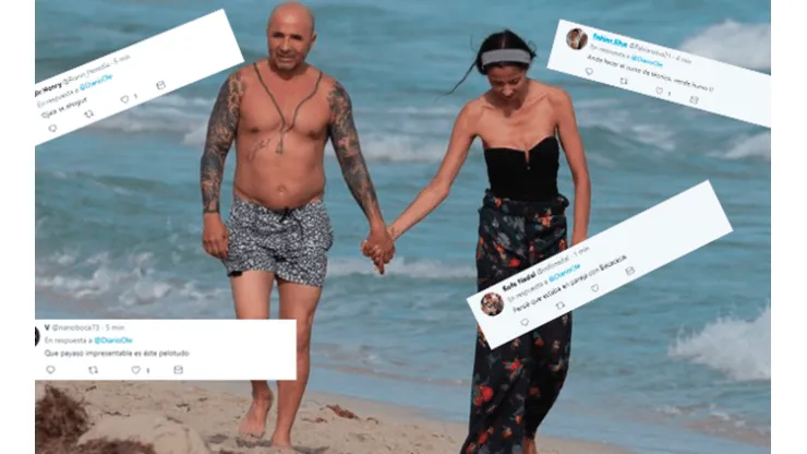 Las 6 fotos de Sampaoli disfrutando en la playa que hicieron estallar de bronca a los argentinos