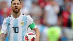 Lionel Messi con la camiseta de la Selección Argentina