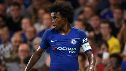 CAPITÁN. Willian con la cinta durante la pretemporada del Chelsea (Foto: Getty).