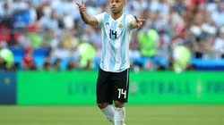 Javier Mascherano en el Mundial de Rusia.