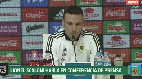 Foto de Scaloni, entrenador de la Selección Argentina.