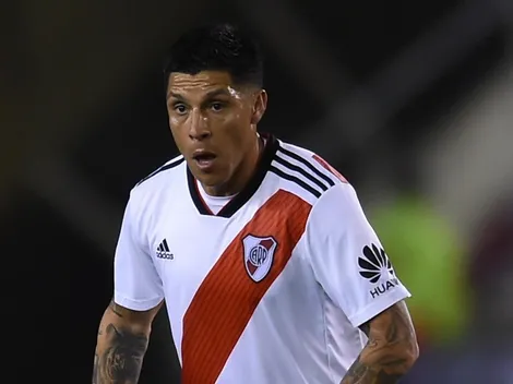 Enzo Pérez se lesionó en el entrenamiento de River