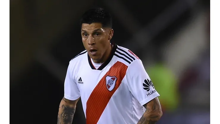 Enzo Pérez se lesionó en el entrenamiento de River