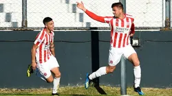 Fabián Noguera cabeceó dos veces en un minuto.