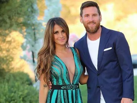 ¡Es un tomate! Antonella subió una foto con Suárez, su esposa y Messi en la que Leo tomó demasiado sol
