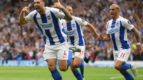 Duffy grita su gol ante el Manchester United