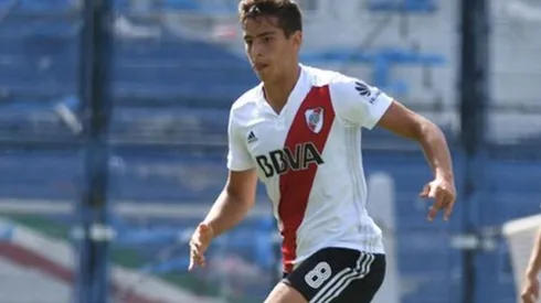 Mauro Burruchaga en las inferiores de River.