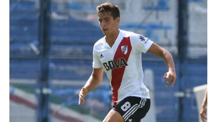 Mauro Burruchaga en las inferiores de River.